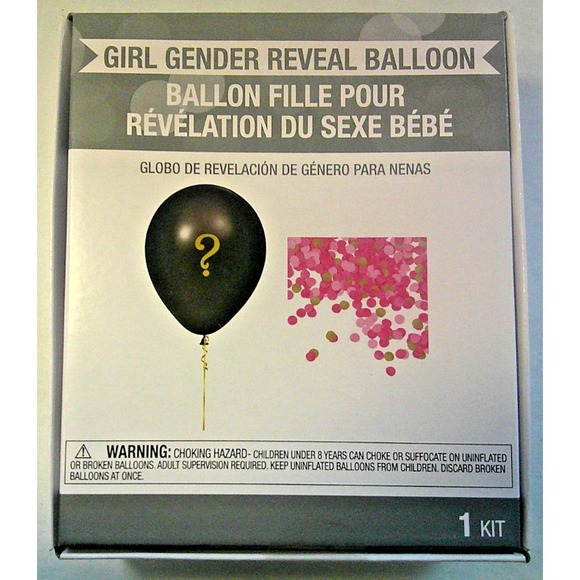 Creative Converting Other - NEW! Gender‎ Reveal Confetti Balloon Kit - PINK/GIRL